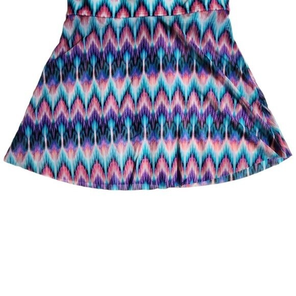 Croft & Barrow Tummy Slimmer Mesh Flyaway Bandeaukini swim top sz 8 - Picture 7 of 12